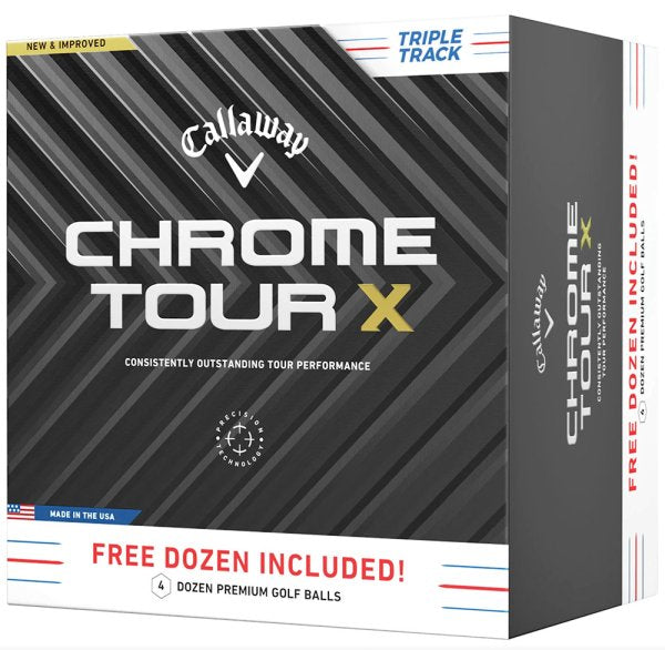 CAL CHROME TOUR X TT 4 DOZ for Price of 3