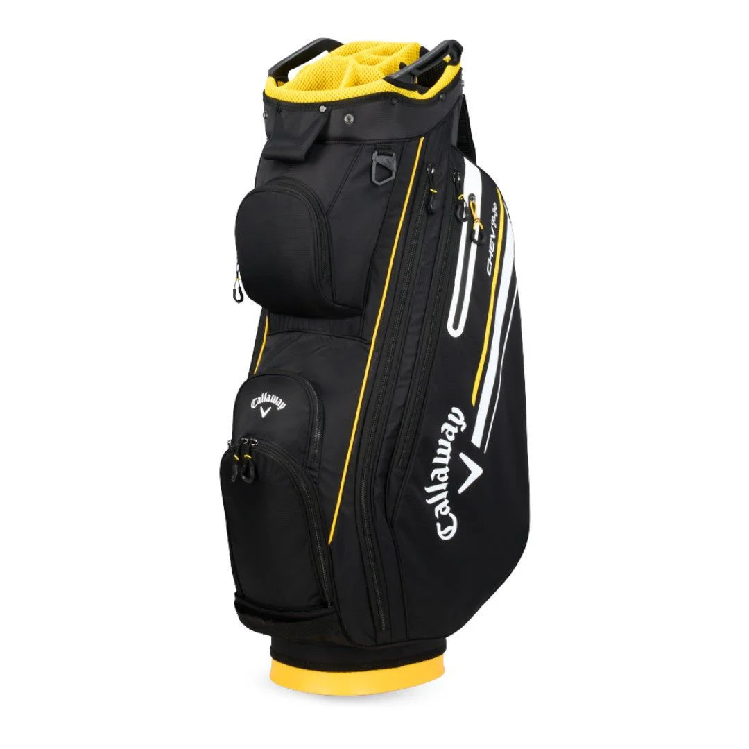 CALLAWAY Chev 14+ Golf Cart Bag - Black/Yellow – Total Golf Ltd CALLAWAY Chev 14+ Golf Cart Bag - Black/Yellow – Total Golf Ltd