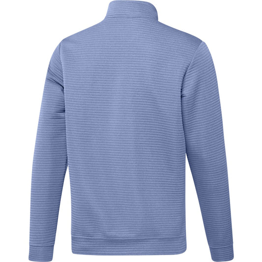 Adidas Ultimate365 DWR Textured Quarter-Zip Pullover - Blue Spark / White