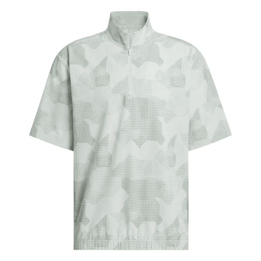 Adidas Go To Print SS Half Zip Top - Wonder Green