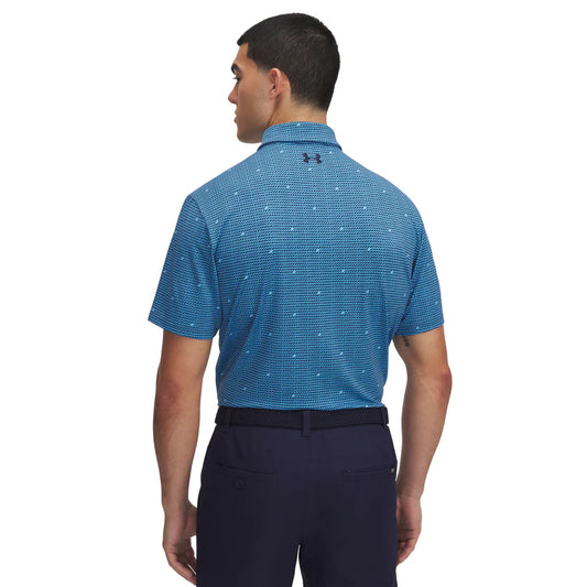 Under Armour Golf Playoff 3.0 Printed Shirt - Ether Blue/Stream