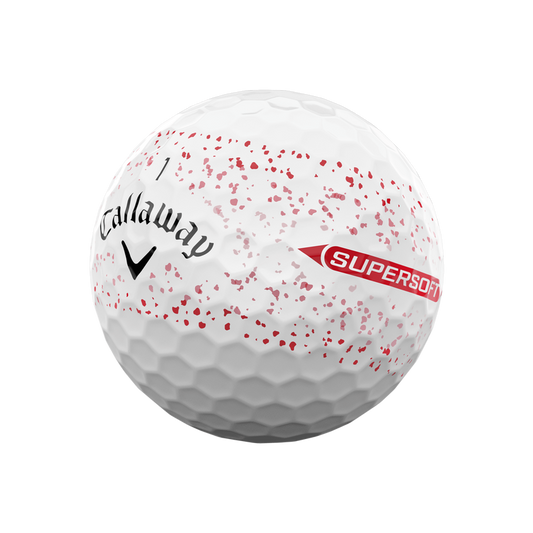 callaway supersoft red splatter 2025 12 pck