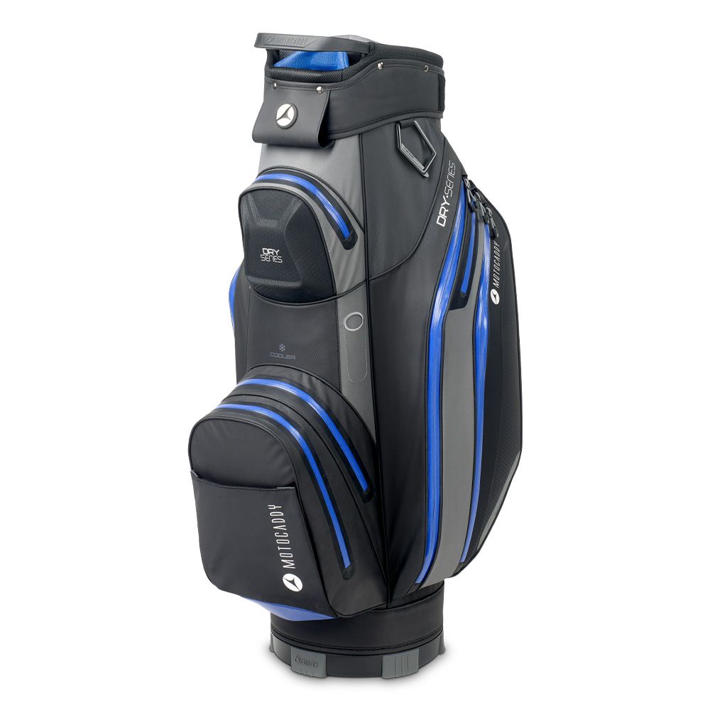 Motocaddy Dry Series Cart Bag - Charcoal / Blue