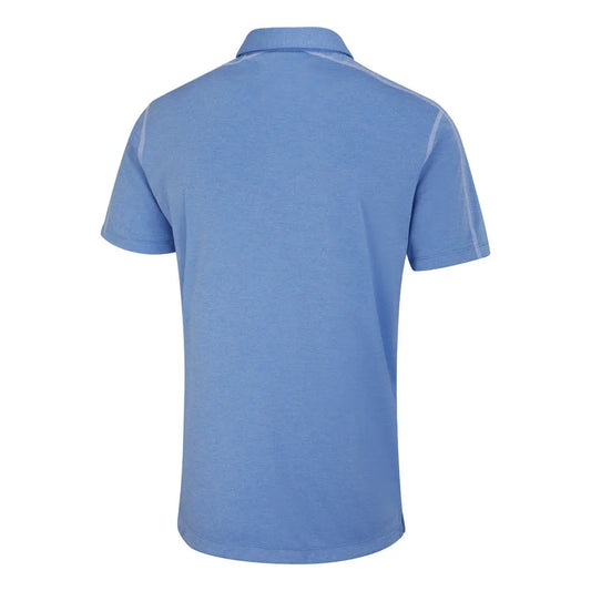 Ping Fynn Heathered Polo Shirt - Cornflower Blue Marl