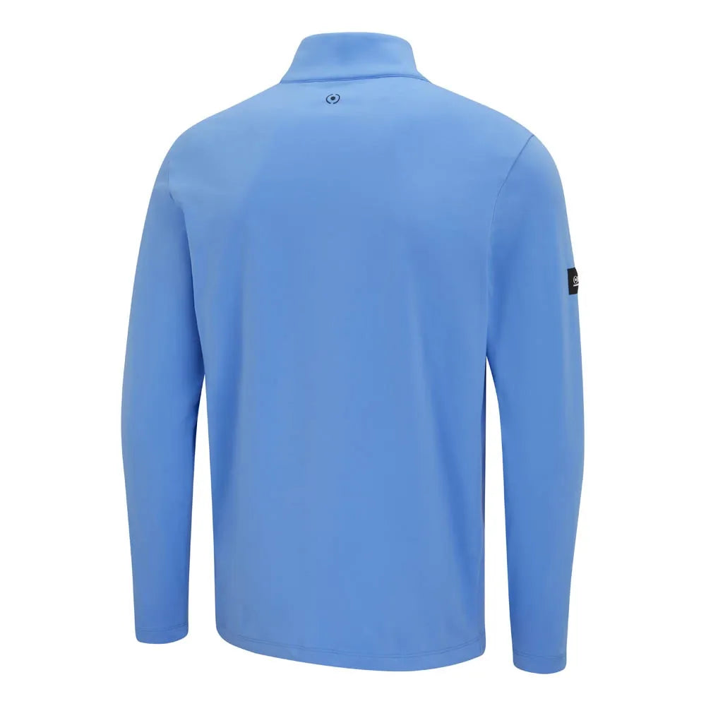 PING Keeton Men's Half Zip Fleece - Cornflower Blue/Navy