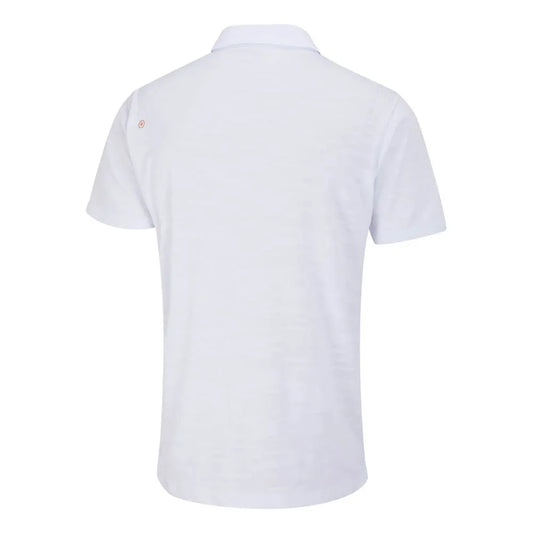 PING Kenan Men's Textured Polo Shirt - White