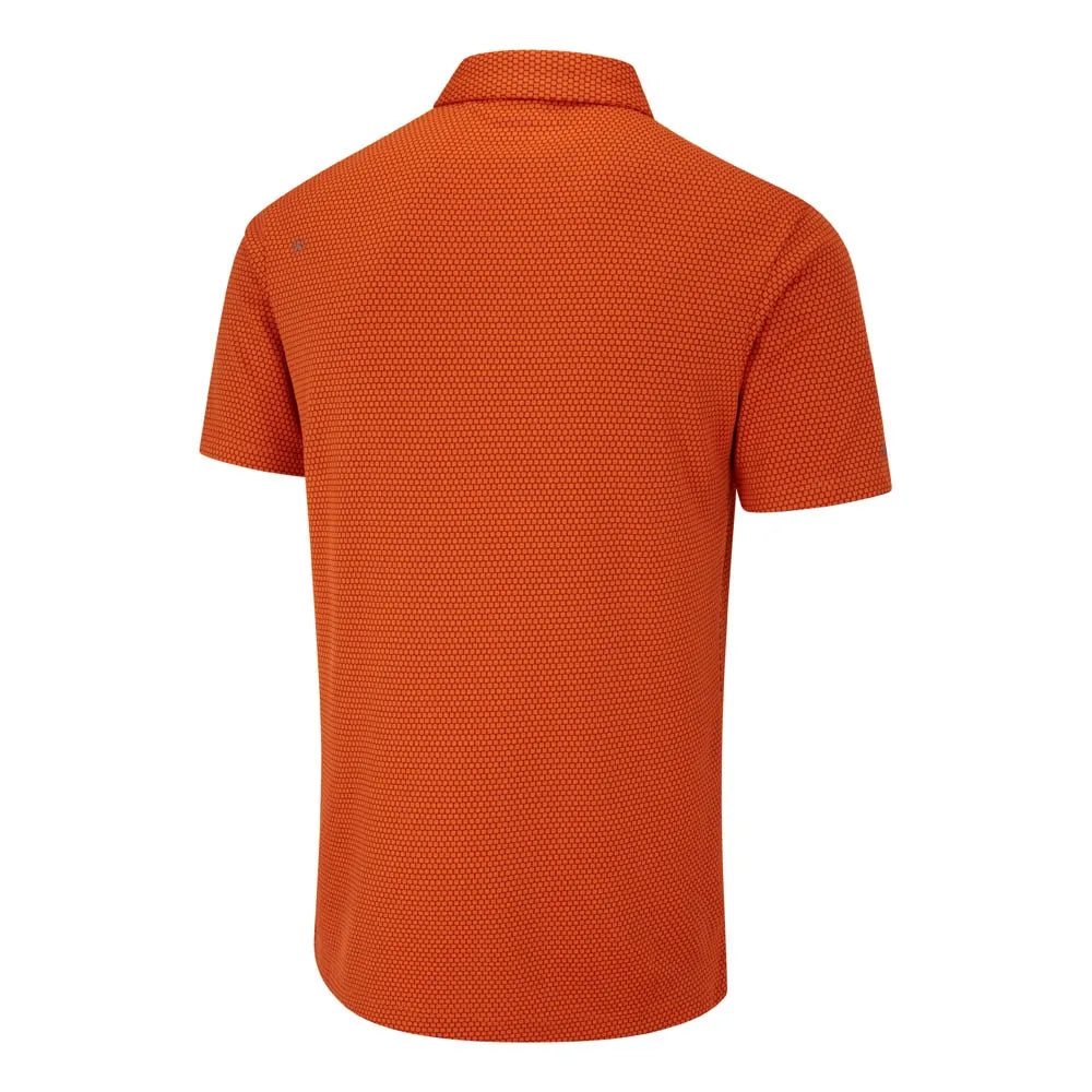 Ping Halcyon Men's Honeycomb Polo Shirt - Russet Multi