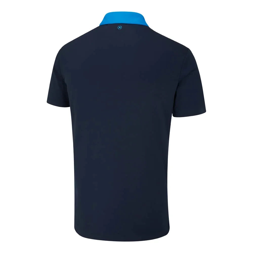 Ping Bodi Men's Colour Block Polo Shirt - Blue/Navy