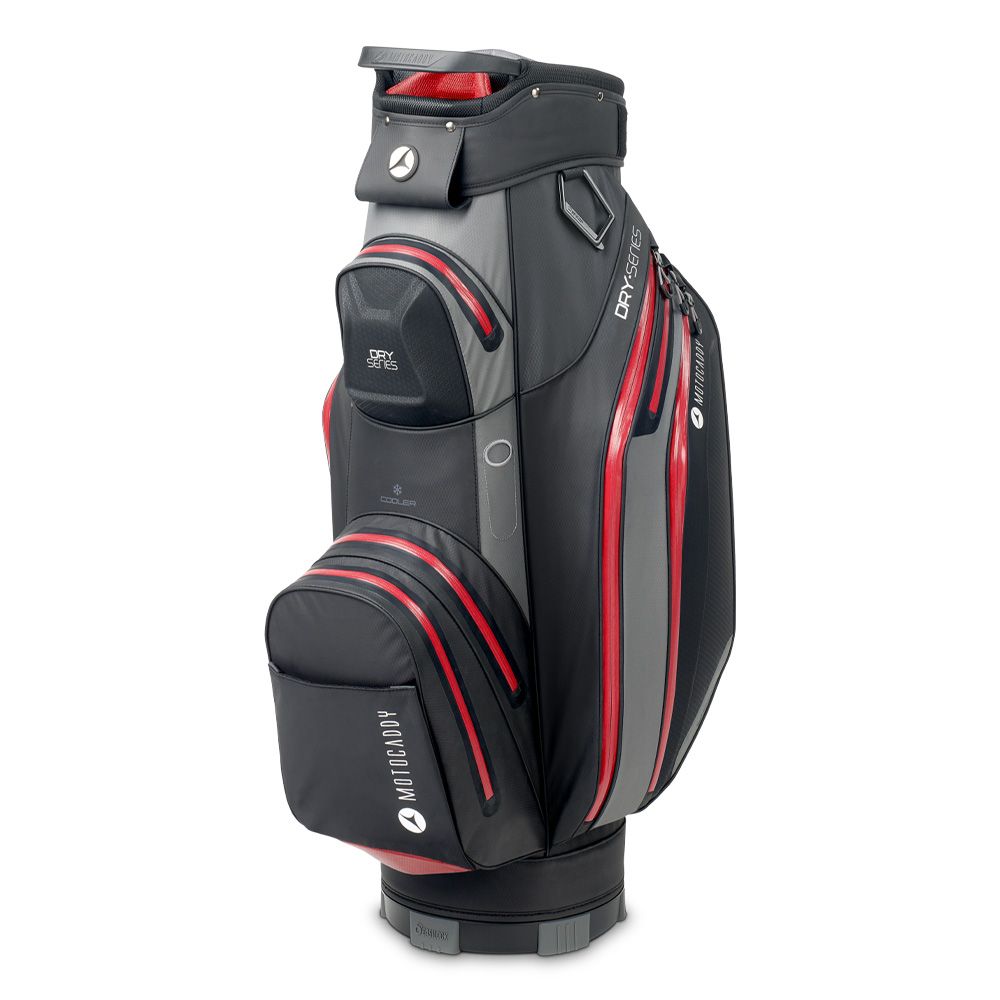 Motocaddy Dry Series Cart Bag - Charcoal/Red
