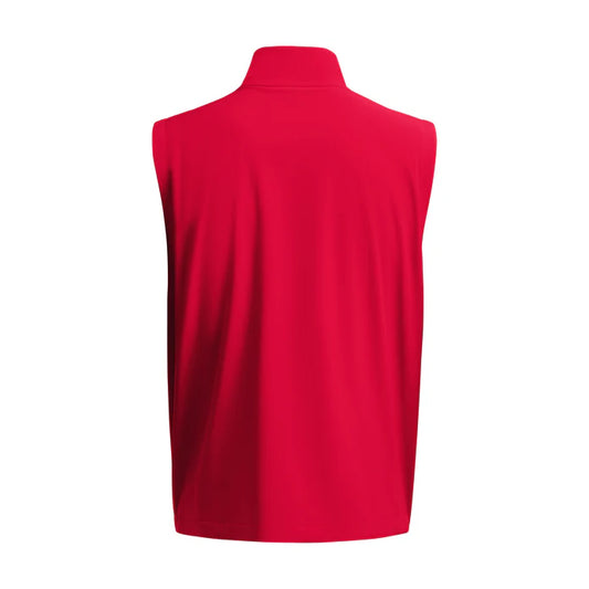 UA Drive Pro Storm Lightweight Golf Vest - Red/Silver