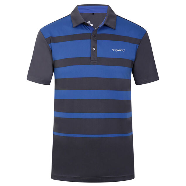 Stromberg Mens Strike Stretch Polo Shirt Grey/Blue