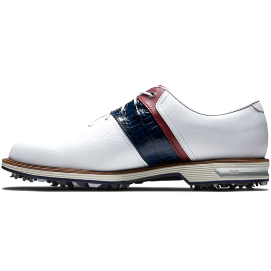 FootJoy Premiere Series Packard Golf Shoes White/Navy/Red