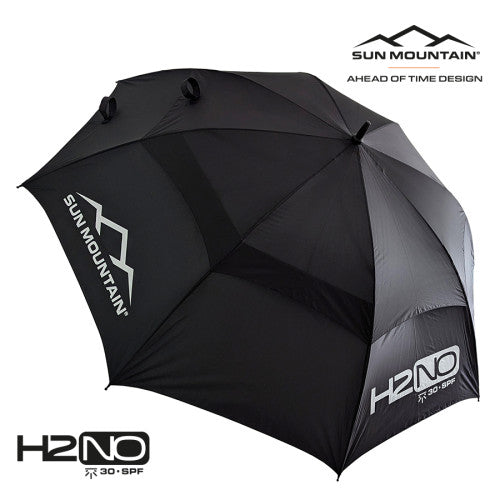 Sun Mountain H2NO Umbrella (30SPF) Black/Black