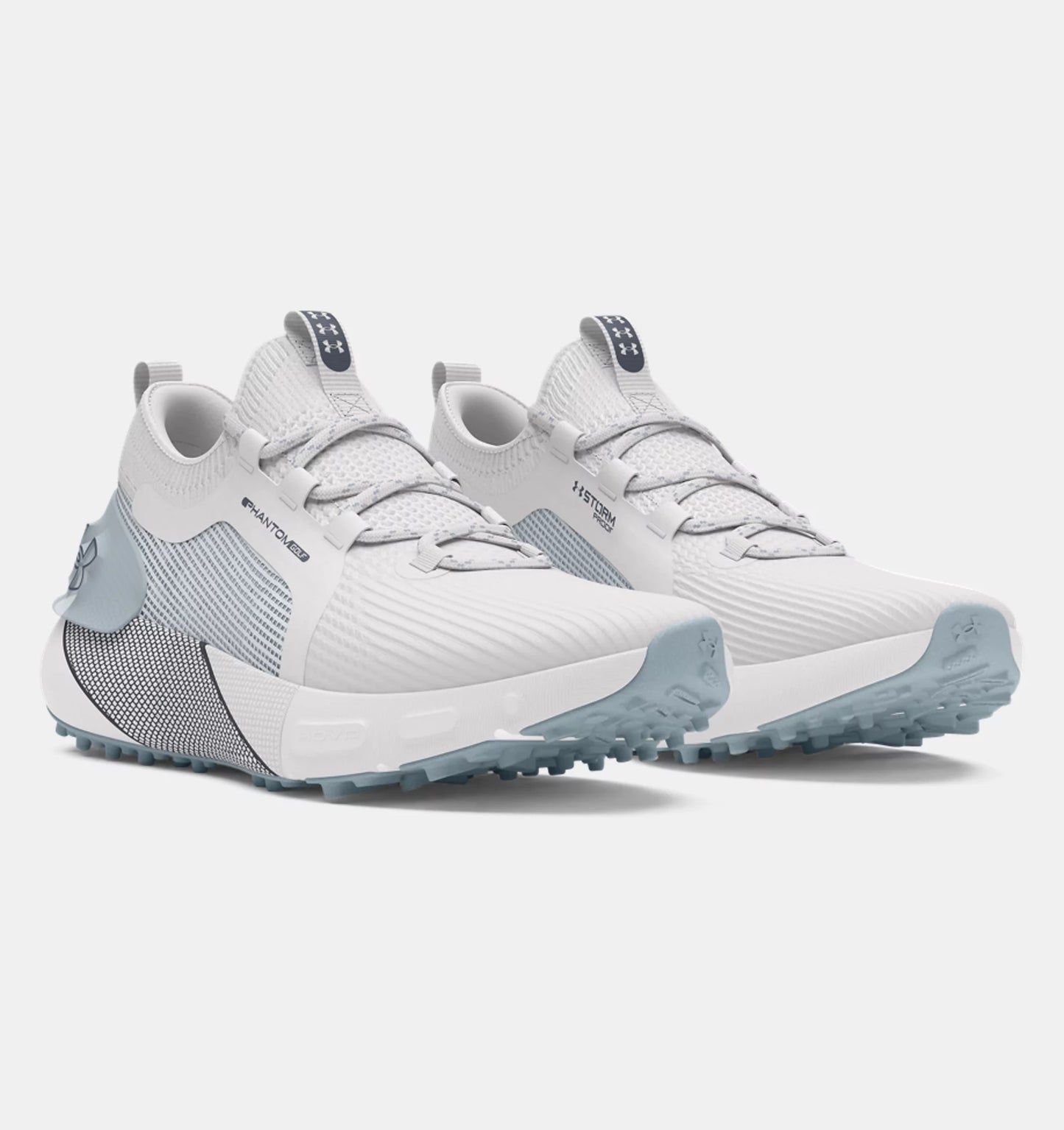 UA Phantom Golf Shoes-  Distant Gray / Harbor Blue