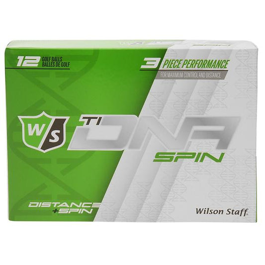 Wilson TI DNA Spin 12PK White Golf Balls