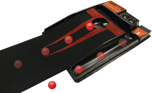 Brand Fusion Deluxe Auto-Return Putting Mat -  Black