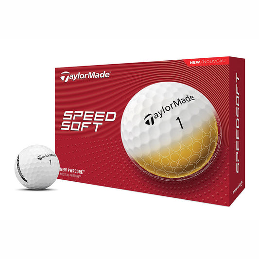 TaylorMade SpeedSoft Golf Ball - White