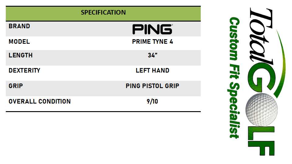 Ping Prime Tyne 4 Putter 34" Left Hand - USED