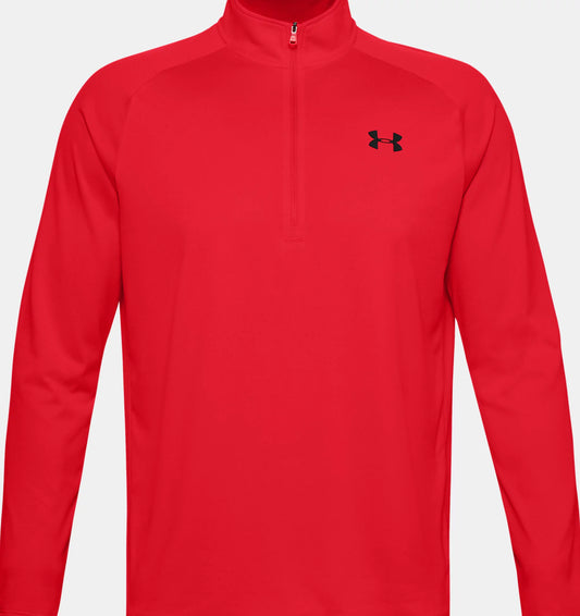 Men's UA Tech™ ½ Zip Long Sleeve - Red
