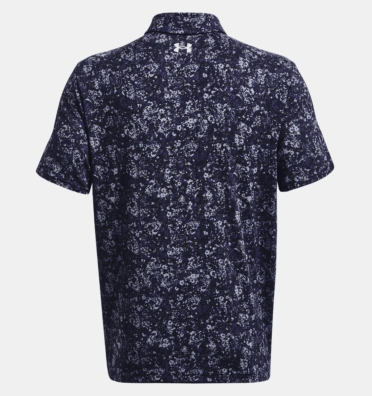 UA Playoff 3.0 Printed Polo Midnight Navy / Halo Gray