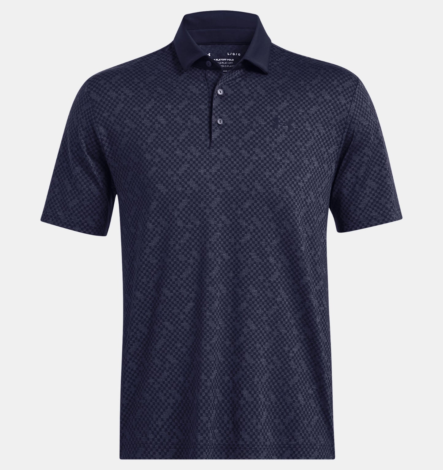 Under Armour Playoff 3.0 Check Jacquard Polo - Midnight Navy