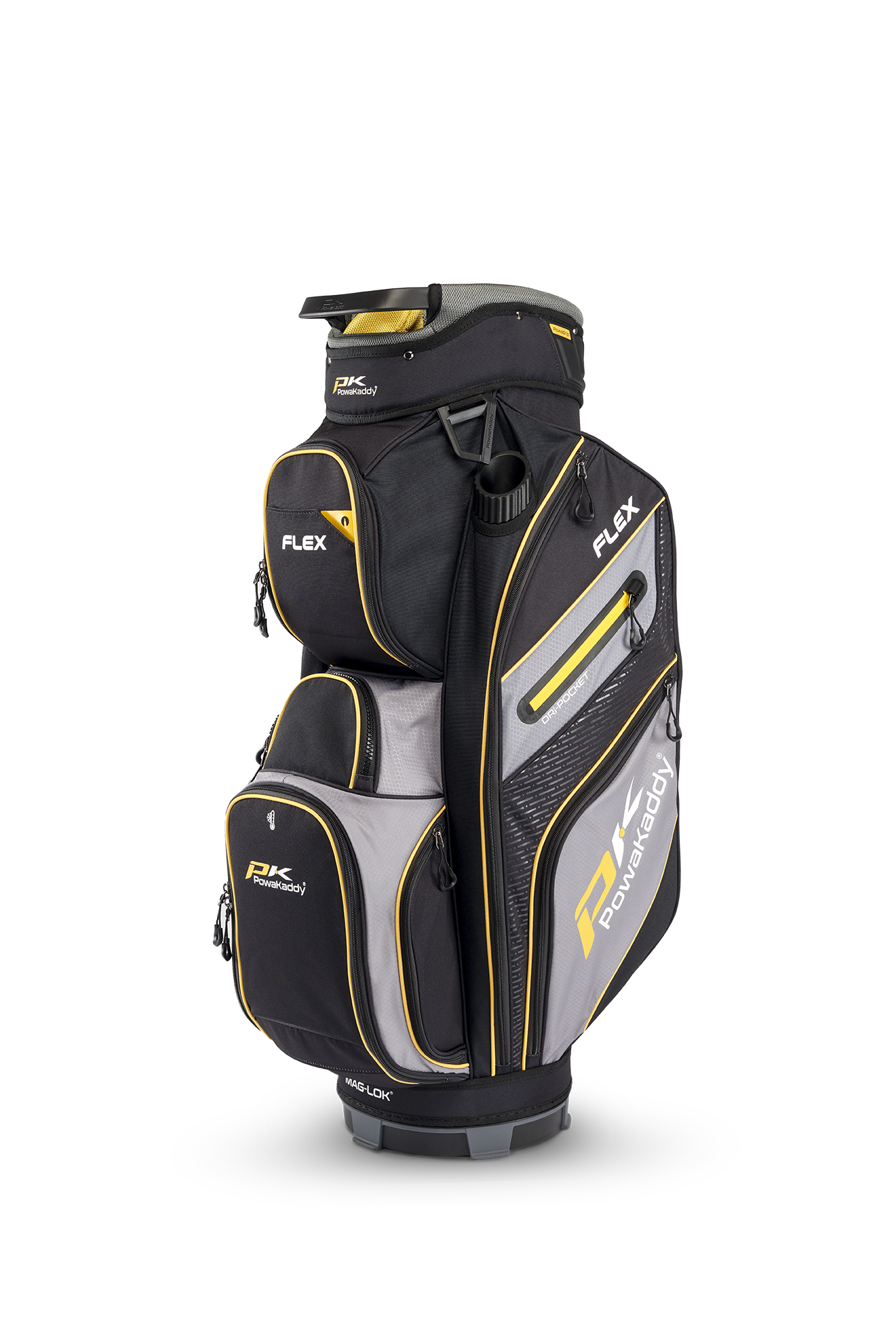 Powakaddy Flex Cart Bag Blck Yellw 2025