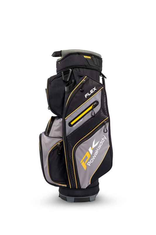 Powakaddy Flex Cart Bag - Grey with Yellow