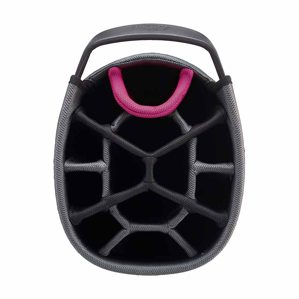 PowaKaddy Dri-Tech Waterproof Cart Golf Bag - Black/Pink