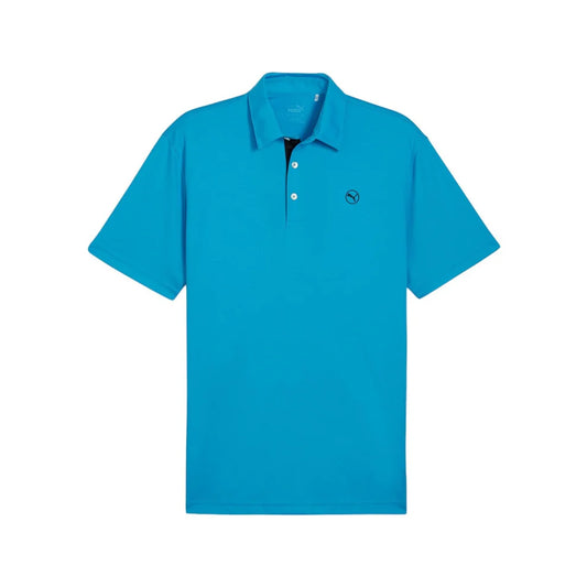 Puma Solid Polo Aqu Blu