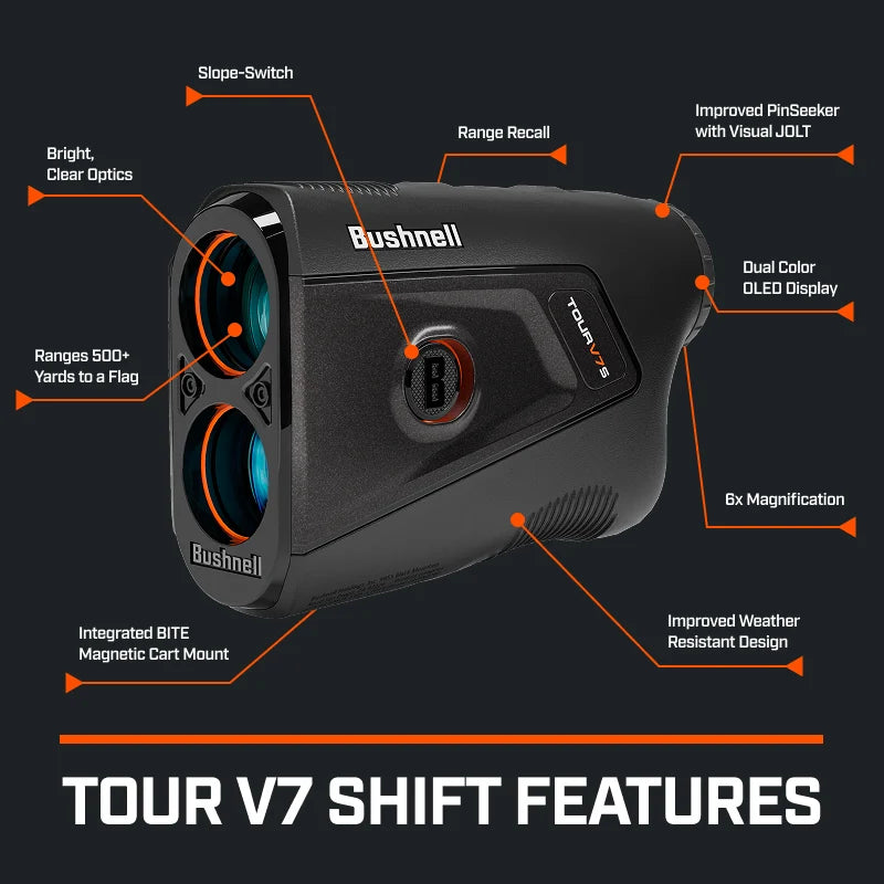 Bushnell Tour V7 Shift Laser Golf Rangefinder