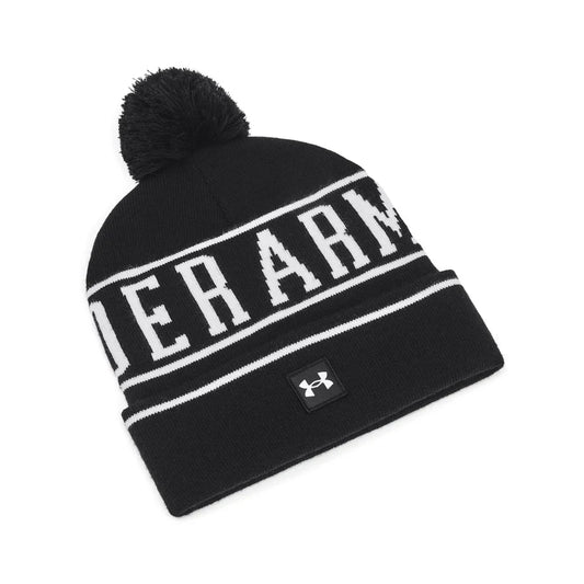 Under Armour Halftime Pom Beanie Black/White