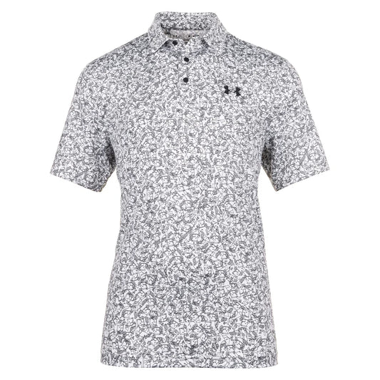 UA Playoff 3.0 Printed Polo - White/Black