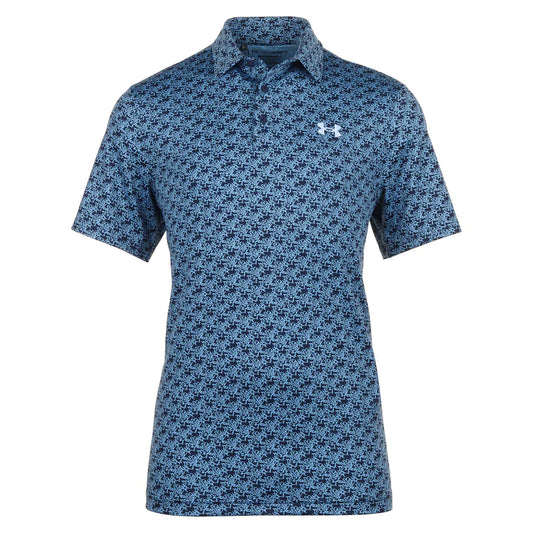 UA Playoff 3.0 Printed Polo - Midnight Navy/Horizon Blue