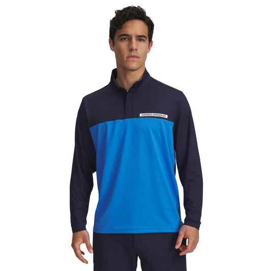 Under Armour Golf T2G 1/4 Zip - Midnight Navy/Blue Atlantis/White