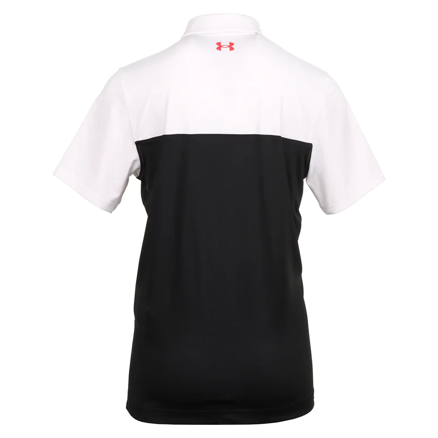 UA Tee To Green Color Block Polo - Black/White