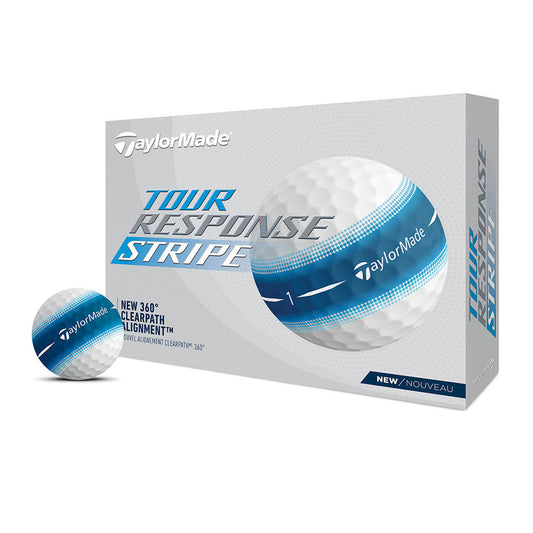 Taylormade Tour Response Stripe Golf Balls - Blue