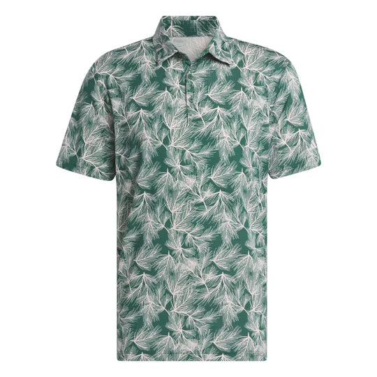 Adidas Ultimate365 Mesh Print Polo Shirt - Green