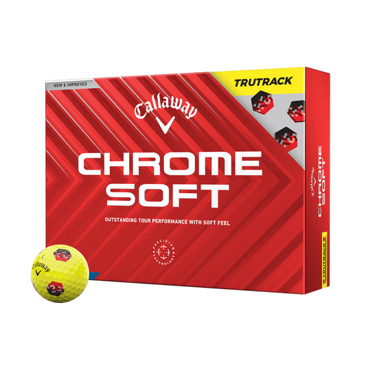 Callaway Chrome Soft TRUTRACK Golf Balls - Yellow