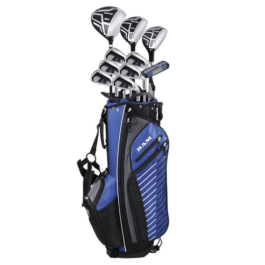 Ram Golf SDX Mens Golf Clubs Set + Bag, Right Hand, Graphite/Steel