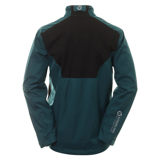 Sunderland Mens Waterproof Valberg Golf Jacket - Evergreen/Blk/Wht