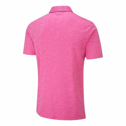 Ping Geo Camo Men's Polo Shirt - Ultra Pink