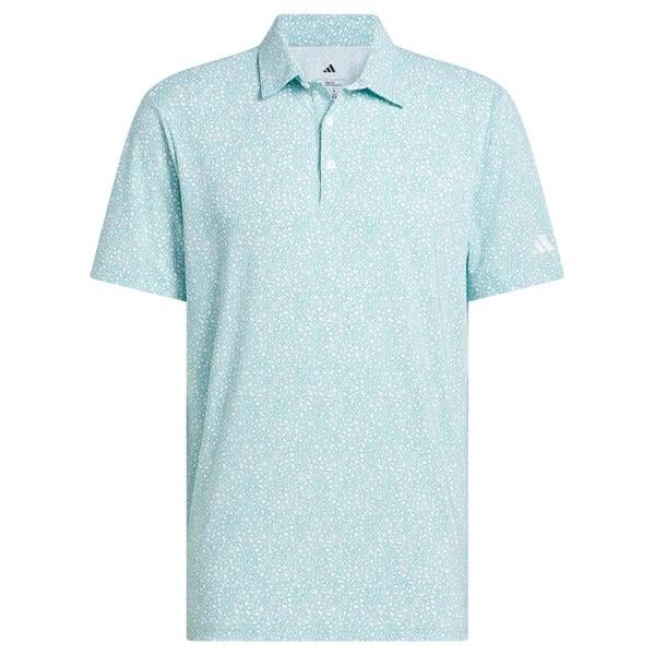 Adidas Mens Ultimate365 Mini Bunker Polo Shirt - Pure Teal