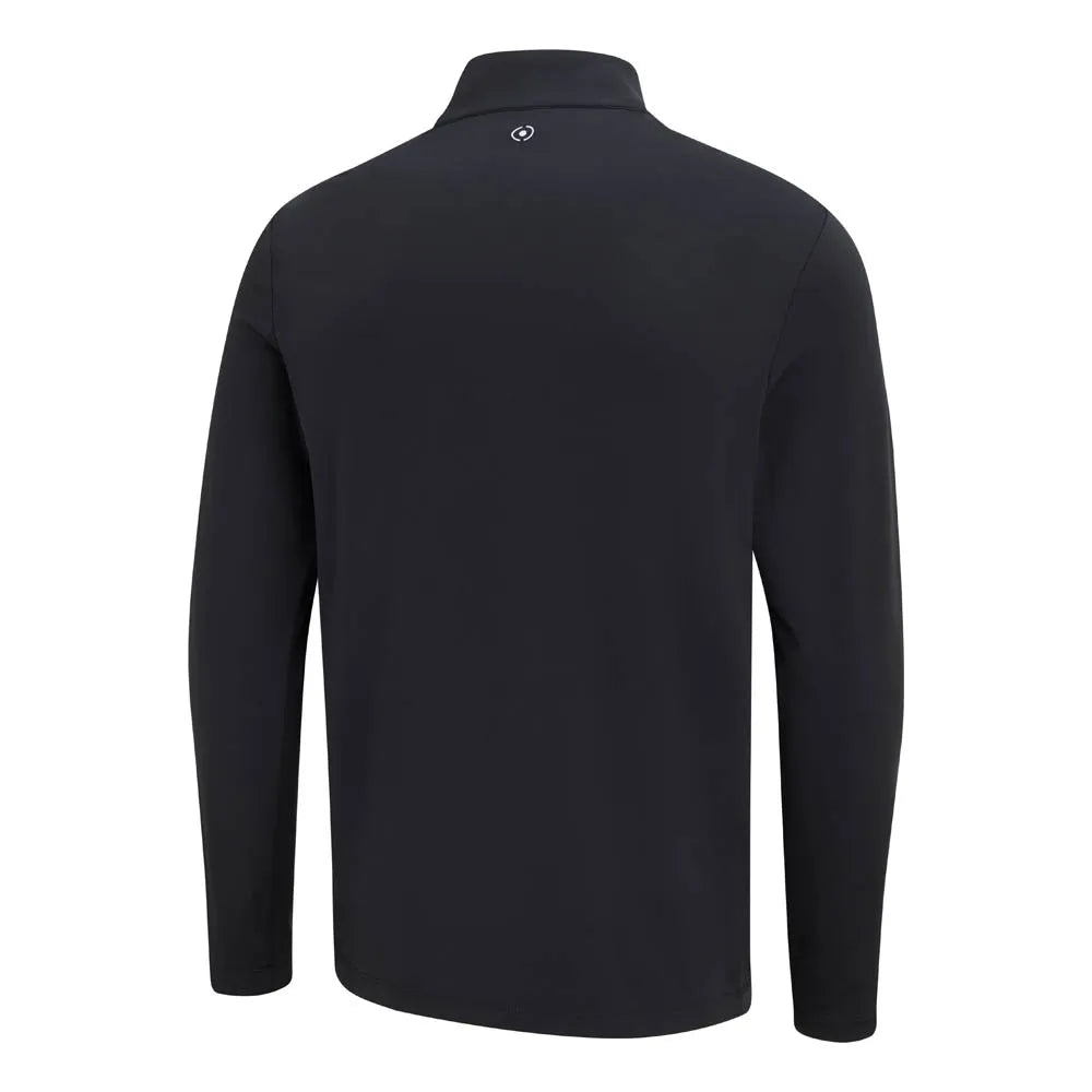 PING Keeton Men's Half Zip Fleece - Black/Pearl Grey