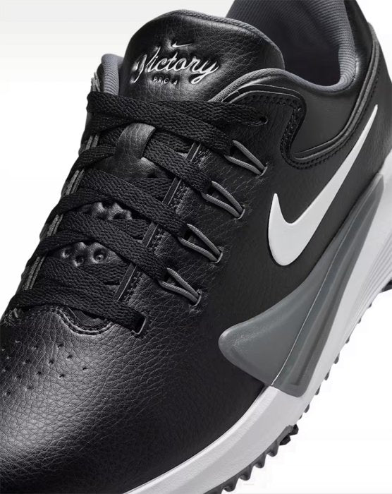 Nike Victory Pro 4 Golf Shoes - Black/White/Iron Grey