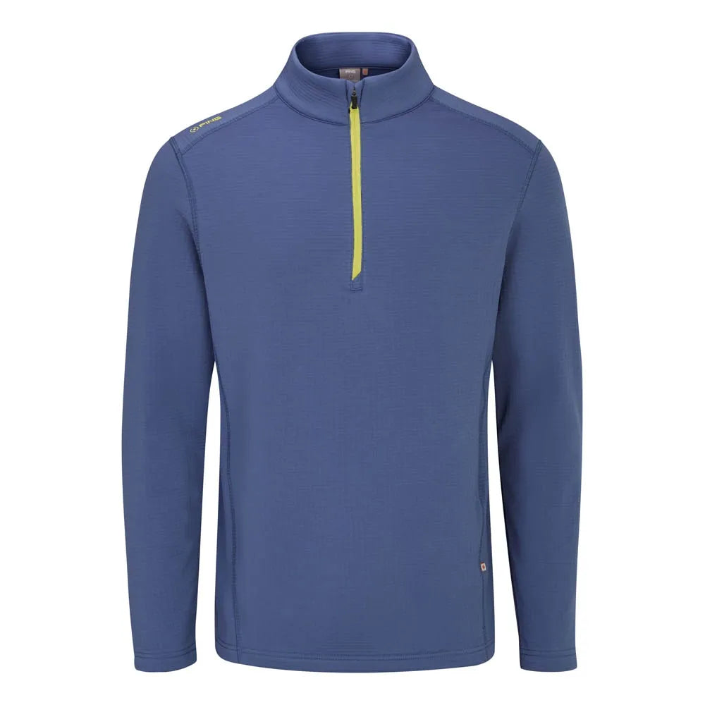 Ping Edwin Men's Half Zip Midlayer - Blue Indigo