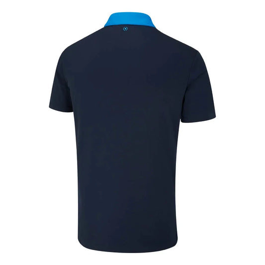 Ping Bodi Men's Colour Block Polo Shirt - Blue/Navy