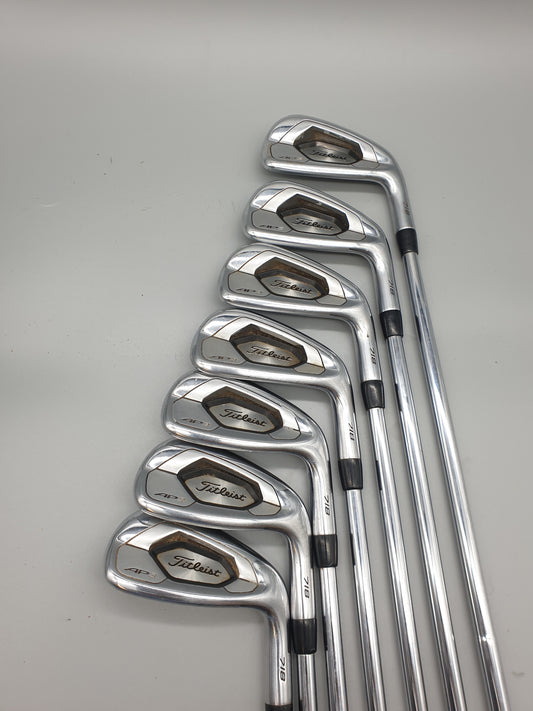 Titleist AP3 718 4-PW Irons AMT White S300 Stiff Right Hand - USED