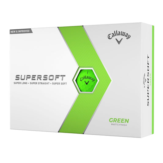 Callaway Supersoft Green Golf Balls 2023 - 12 Pack