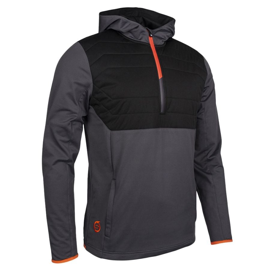 Sunderland Everest Hybrid Golf Hoodie - Charcoal/Black/Inferno