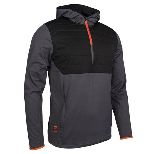 Sunderland Everest Hybrid Golf Hoodie - Charcoal/Black/Inferno